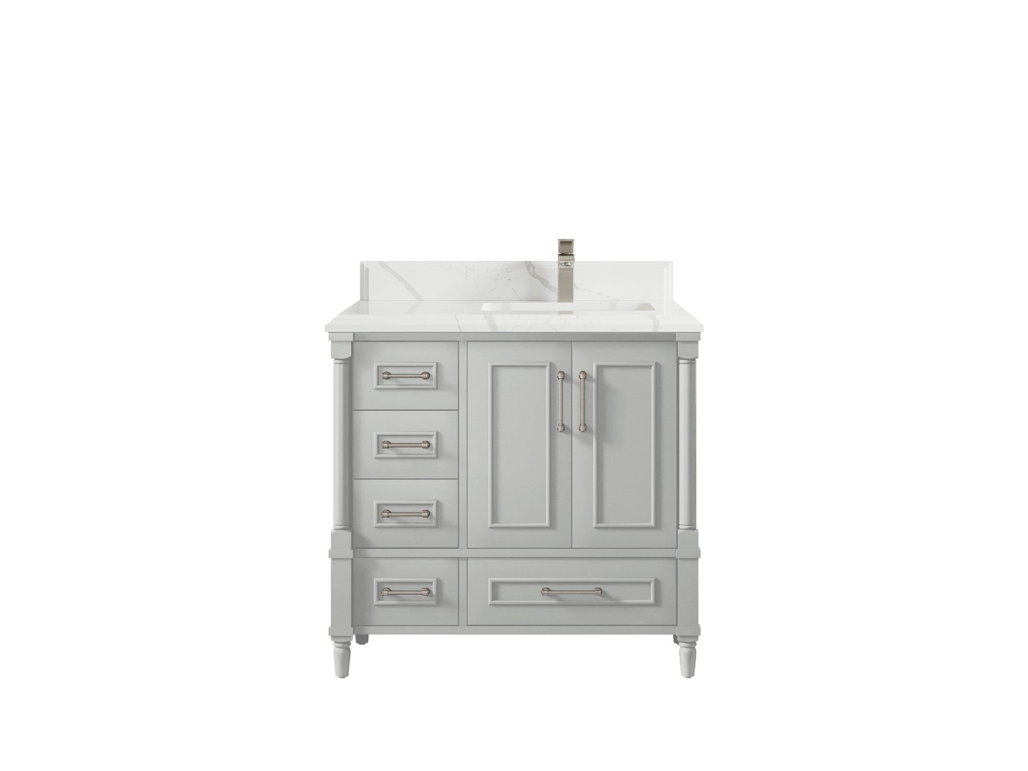 Aberdeen 36 in. W x 22 in. D Right Offset Sink Bathroom Vanity - Willow Bath and Vanity