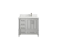 Aberdeen 36 in. W x 22 in. D Right Offset Sink Bathroom Vanity - photo 20