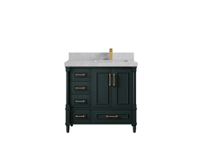 Aberdeen 36 in. W x 22 in. D Right Offset Sink Bathroom Vanity - Willow Bath and Vanity