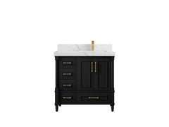 Aberdeen 36 in. W x 22 in. D Right Offset Sink Bathroom Vanity - photo 12
