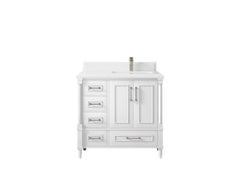 Aberdeen 36 in. W x 22 in. D Right Offset Sink Bathroom Vanity - photo 26