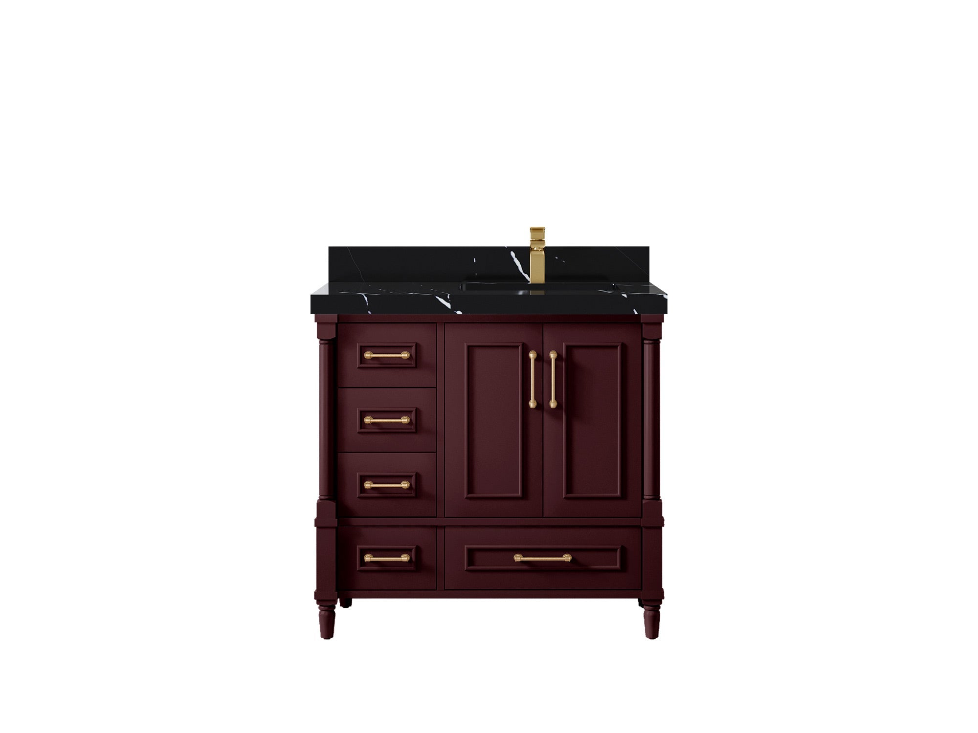 Aberdeen 36 in. W x 22 in. D Right Offset Sink Bathroom Vanity - Willow Bath and Vanity