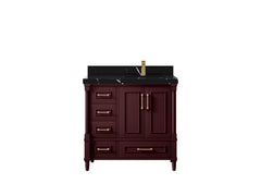 Aberdeen 36 in. W x 22 in. D Right Offset Sink Bathroom Vanity - photo 42