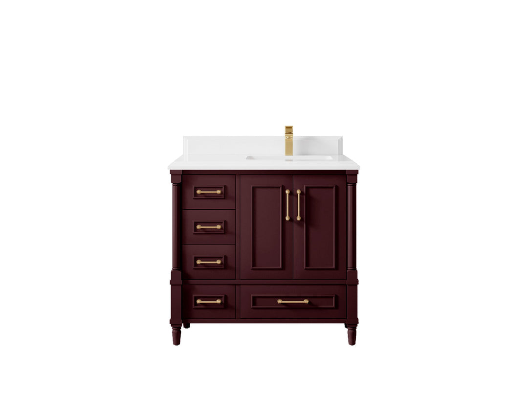 Aberdeen 36 in. W x 22 in. D Right Offset Sink Bathroom Vanity - Willow Bath and Vanity