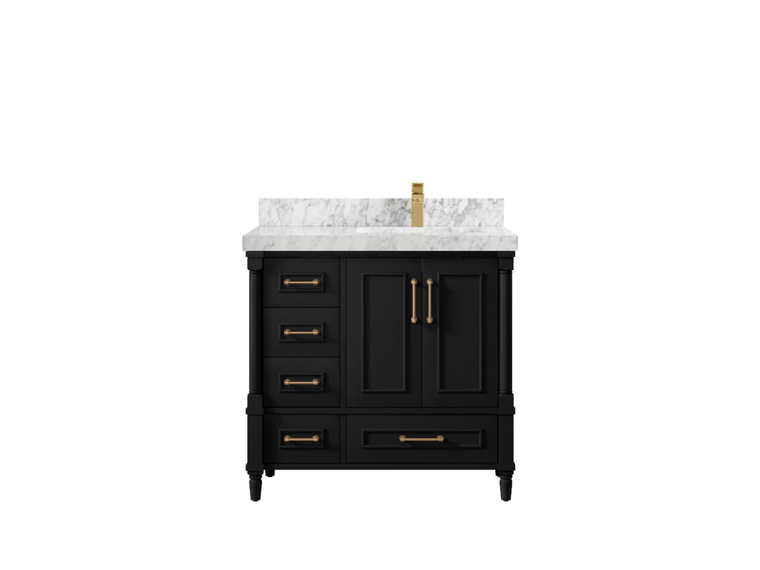 Aberdeen 36 in. W x 22 in. D Right Offset Sink Bathroom Vanity - Willow Bath and Vanity