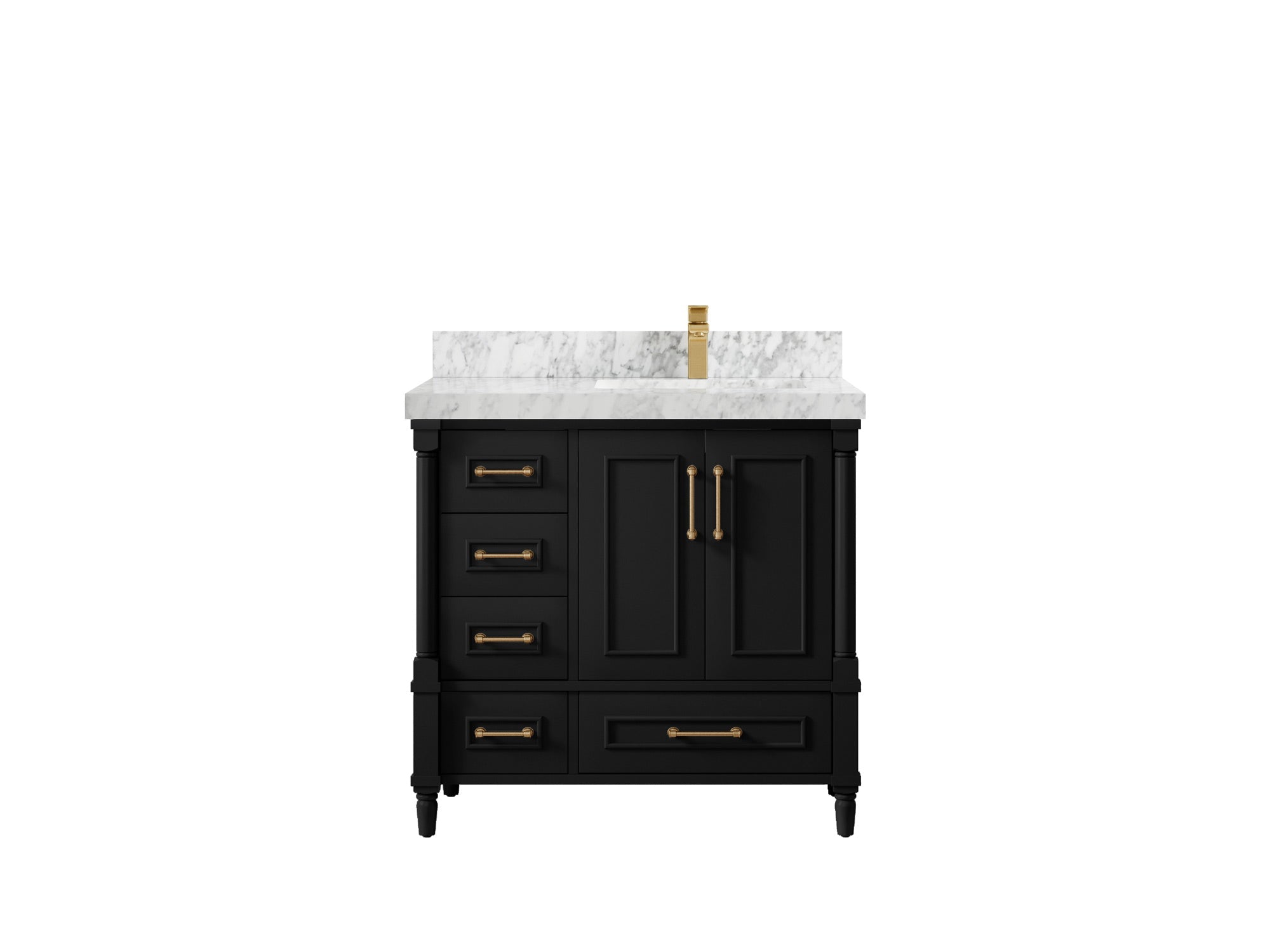 Aberdeen 36 in. W x 22 in. D Right Offset Sink Bathroom Vanity - Willow Bath and Vanity