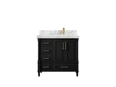 Aberdeen 36 in. W x 22 in. D Right Offset Sink Bathroom Vanity - photo 20