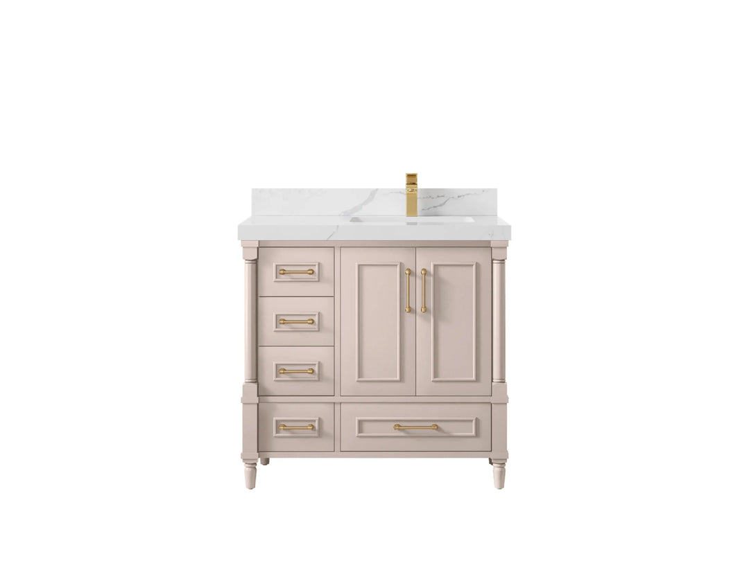 Aberdeen 36 in. W x 22 in. D Right Offset Sink Bathroom Vanity - Willow Bath and Vanity