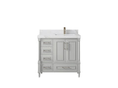 Aberdeen 36 in. W x 22 in. D Right Offset Sink Bathroom Vanity - photo 14