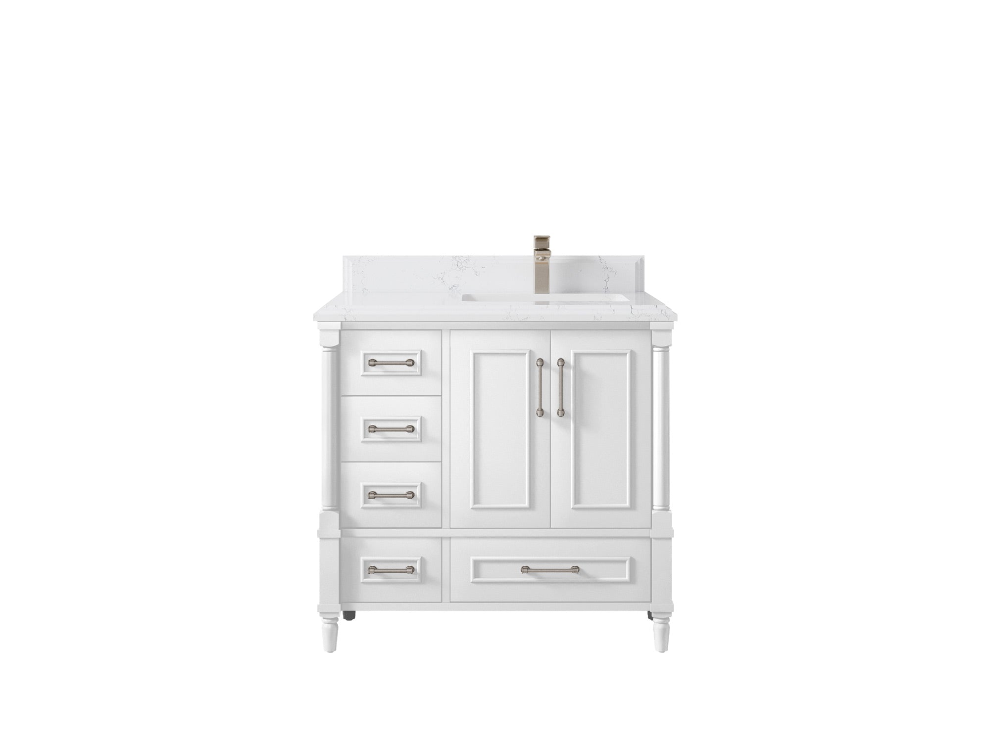 Aberdeen 36 in. W x 22 in. D Right Offset Sink Bathroom Vanity - Willow Bath and Vanity
