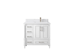 Aberdeen 36 in. W x 22 in. D Right Offset Sink Bathroom Vanity - photo 24