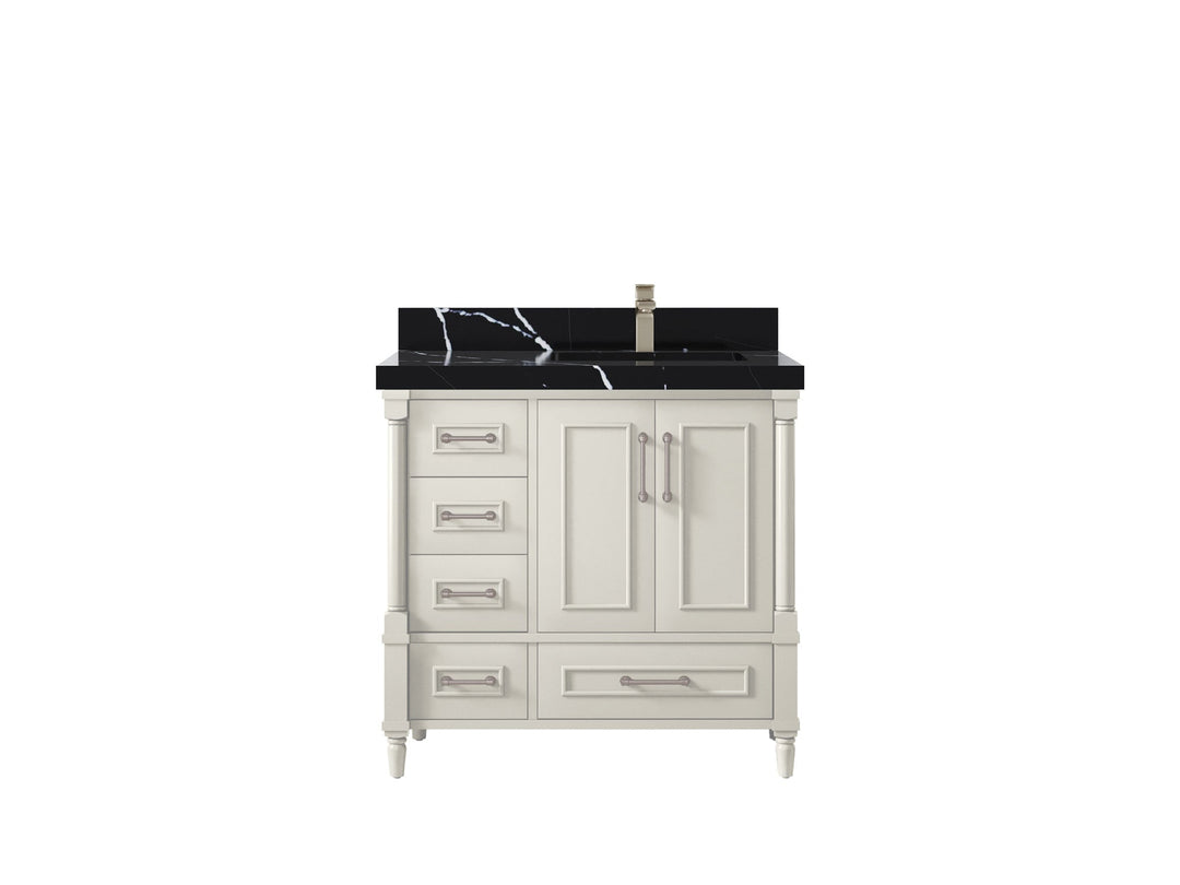 Aberdeen 36 in. W x 22 in. D Right Offset Sink Bathroom Vanity - Willow Bath and Vanity