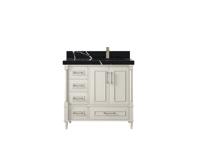 Aberdeen 36 in. W x 22 in. D Right Offset Sink Bathroom Vanity - Willow Bath and Vanity