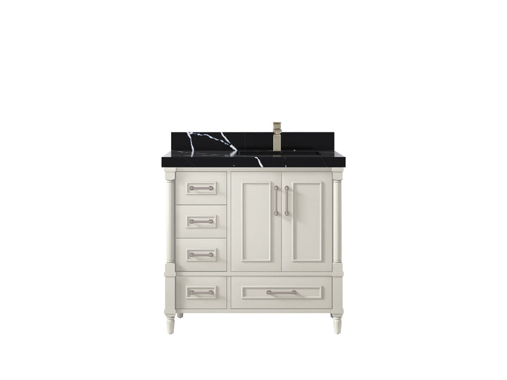 Aberdeen 36 in. W x 22 in. D Right Offset Sink Bathroom Vanity - photo 8