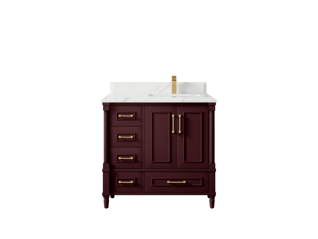 Aberdeen 36 in. W x 22 in. D Right Offset Sink Bathroom Vanity - Willow Bath and Vanity