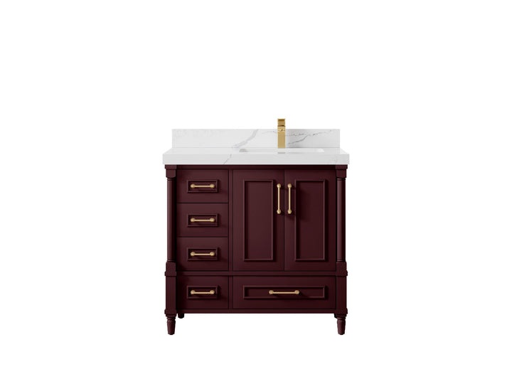 Aberdeen 36 in. W x 22 in. D Right Offset Sink Bathroom Vanity - photo 14