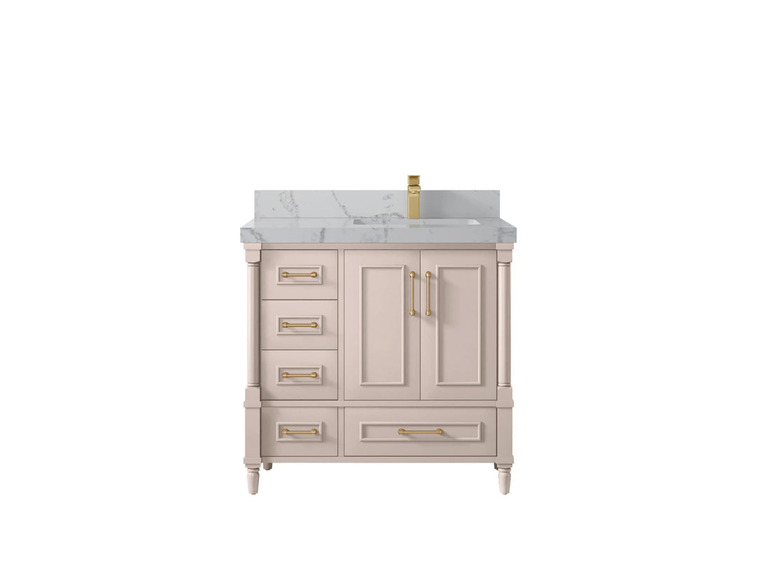 Aberdeen 36 in. W x 22 in. D Right Offset Sink Bathroom Vanity - Willow Bath and Vanity
