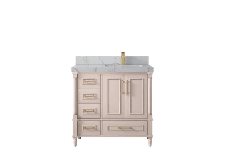 Aberdeen 36 in. W x 22 in. D Right Offset Sink Bathroom Vanity - photo 36