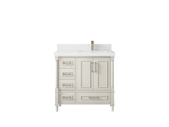 Aberdeen 36 in. W x 22 in. D Right Offset Sink Bathroom Vanity - photo 42