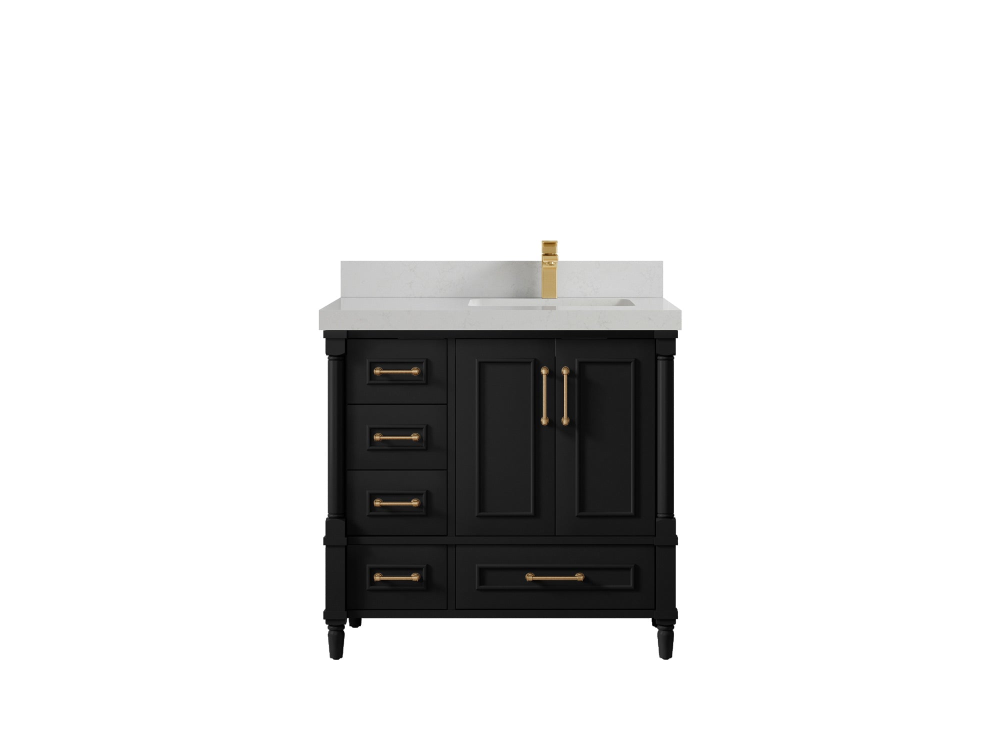 Aberdeen 36 in. W x 22 in. D Right Offset Sink Bathroom Vanity - Willow Bath and Vanity