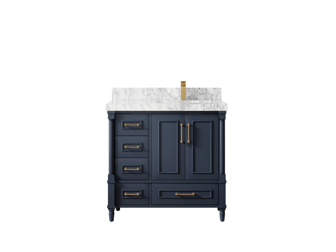 Aberdeen 36 in. W x 22 in. D Right Offset Sink Bathroom Vanity - Willow Bath and Vanity