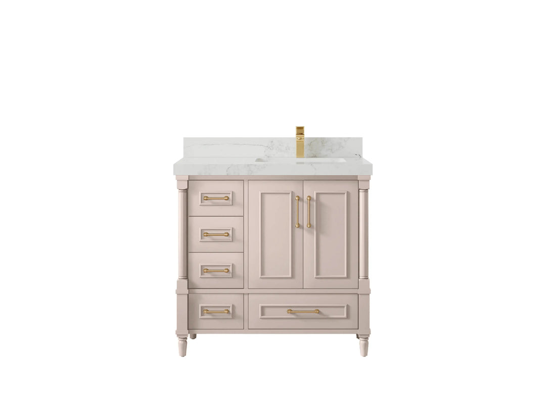 Aberdeen 36 in. W x 22 in. D Right Offset Sink Bathroom Vanity - Willow Bath and Vanity