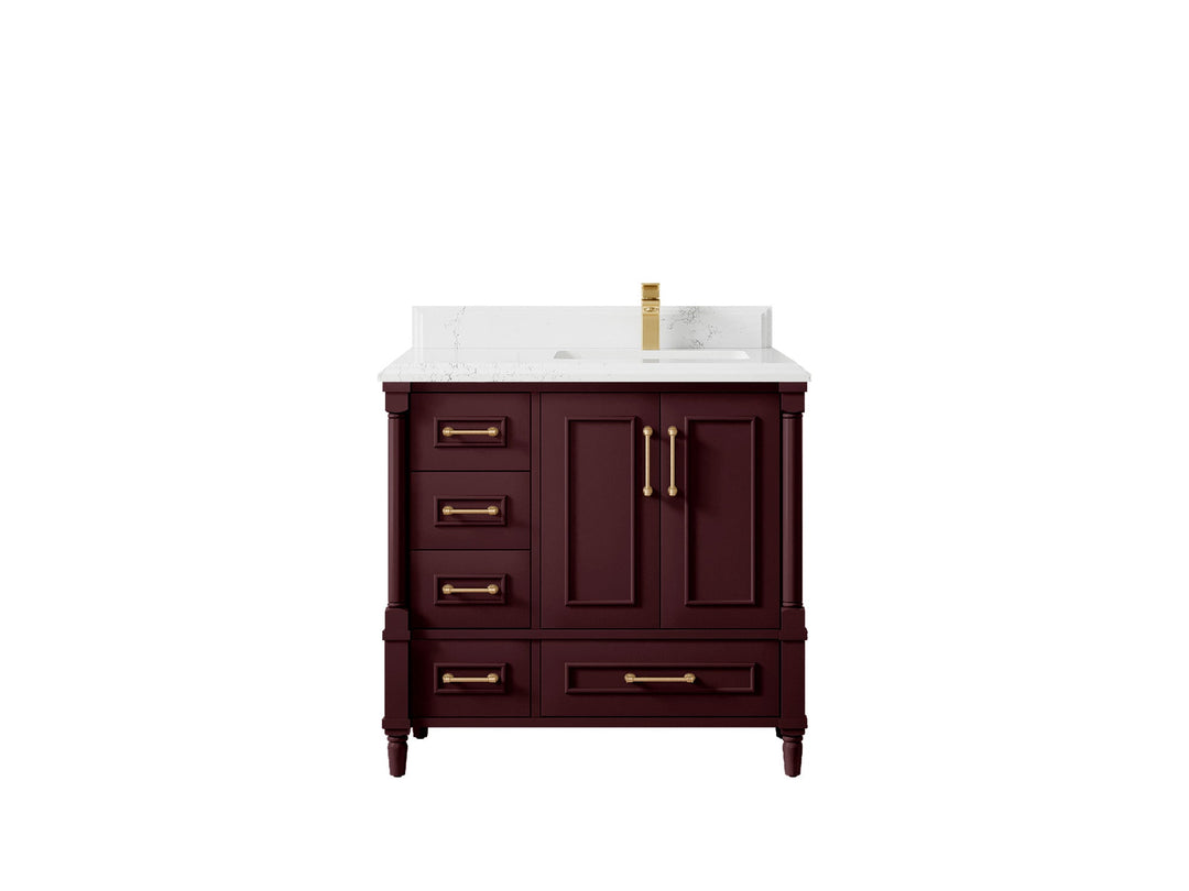 Aberdeen 36 in. W x 22 in. D Right Offset Sink Bathroom Vanity - Willow Bath and Vanity