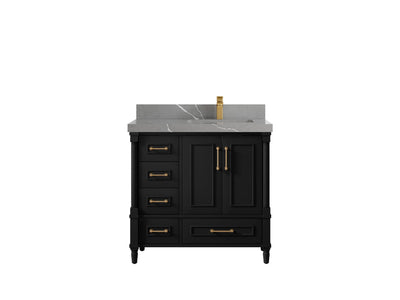 Aberdeen 36 in. W x 22 in. D Right Offset Sink Bathroom Vanity - Willow Bath and Vanity
