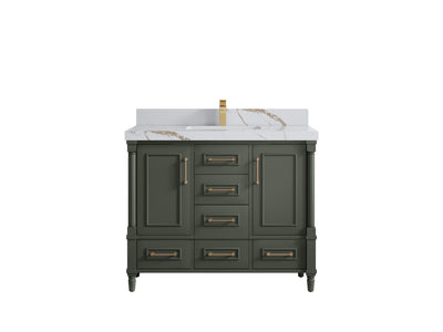 Aberdeen 42 in. W x 22 in. D Single Sink Bathroom Vanity - Willow Bath and Vanity