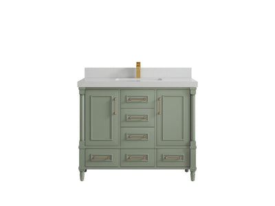 Aberdeen 42 in. W x 22 in. D Single Sink Bathroom Vanity - Willow Bath and Vanity