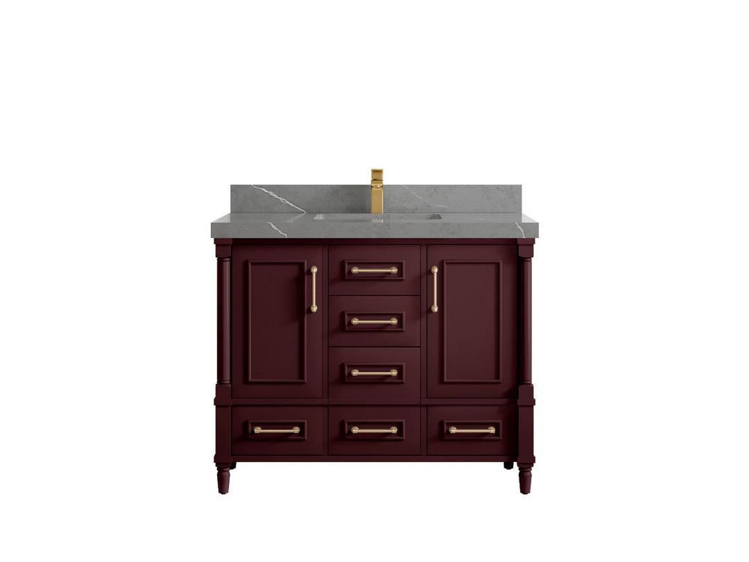 Aberdeen 42 in. W x 22 in. D Single Sink Bathroom Vanity - Willow Bath and Vanity