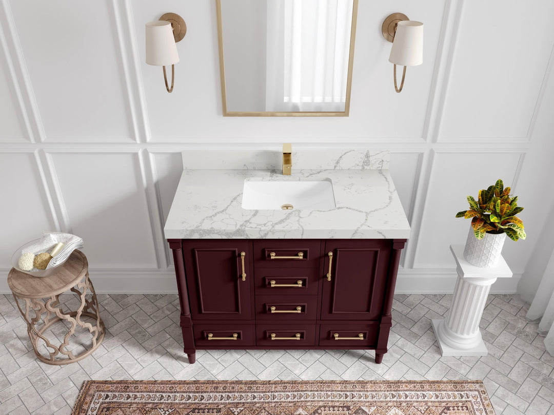 Aberdeen 42 in. W x 22 in. D Single Sink Bathroom Vanity - Willow Bath and Vanity
