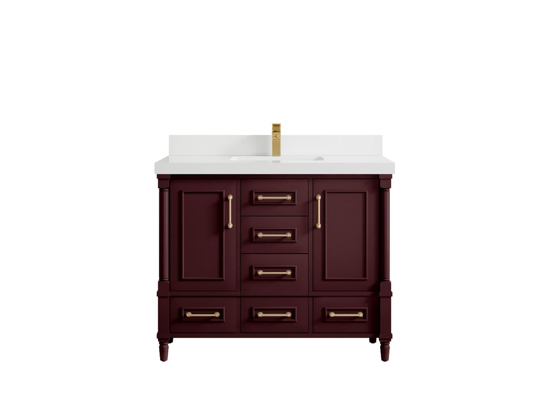 Aberdeen 42 in. W x 22 in. D Single Sink Bathroom Vanity - Willow Bath and Vanity