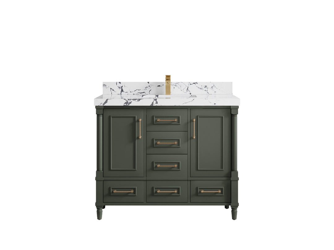 Aberdeen 42 in. W x 22 in. D Single Sink Bathroom Vanity - Willow Bath and Vanity