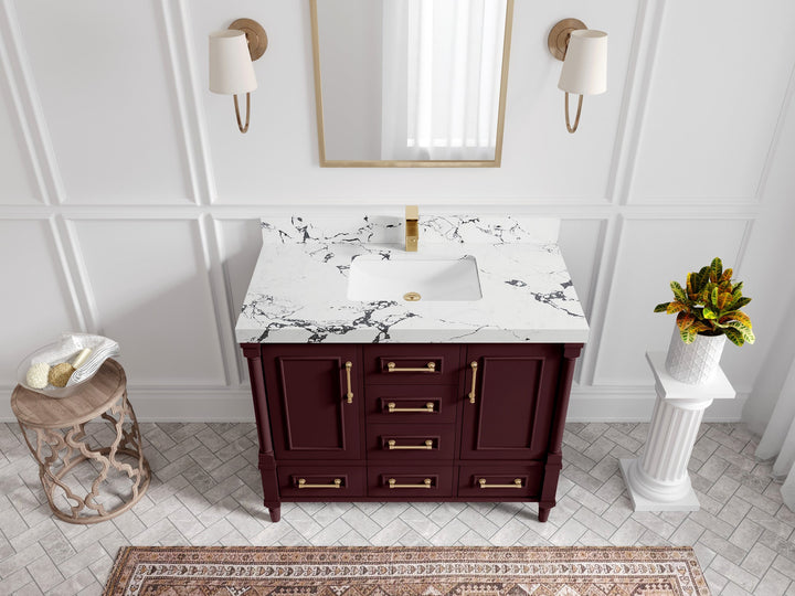 Aberdeen 42 in. W x 22 in. D Single Sink Bathroom Vanity - photo 39