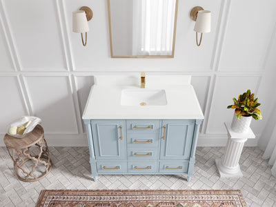 Aberdeen 42 in. W x 22 in. D Single Sink Bathroom Vanity - Willow Bath and Vanity