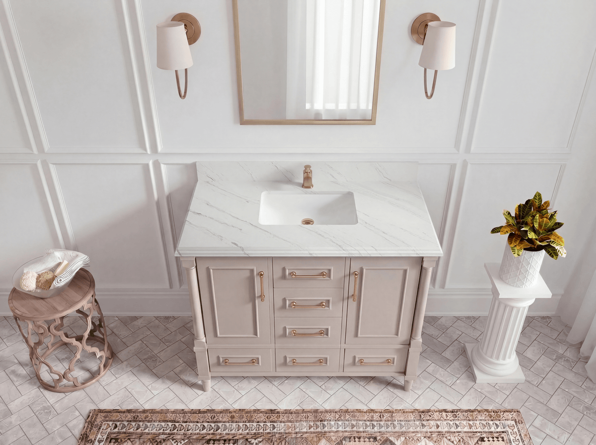 Aberdeen 42 in. W x 22 in. D Single Sink Bathroom Vanity - Willow Bath and Vanity