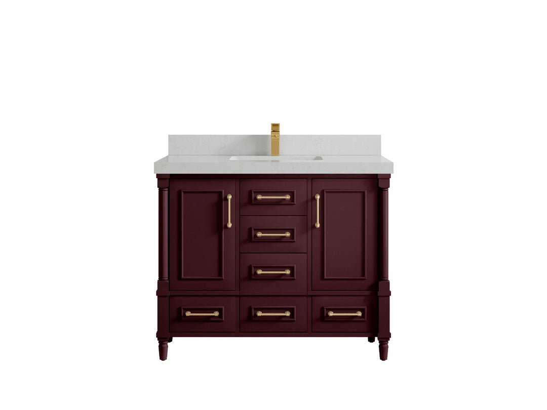 Aberdeen 42 in. W x 22 in. D Single Sink Bathroom Vanity - Willow Bath and Vanity