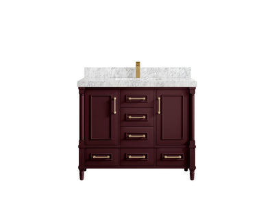 Aberdeen 42 in. W x 22 in. D Single Sink Bathroom Vanity - Willow Bath and Vanity