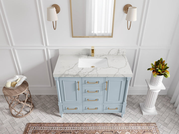 Aberdeen 42 in. W x 22 in. D Single Sink Bathroom Vanity - photo 41