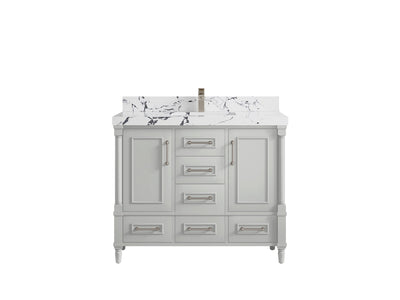 Aberdeen 42 in. W x 22 in. D Single Sink Bathroom Vanity - Willow Bath and Vanity