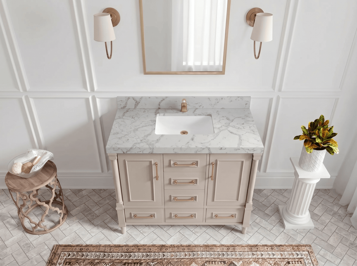 Aberdeen 42 in. W x 22 in. D Single Sink Bathroom Vanity - Willow Bath and Vanity