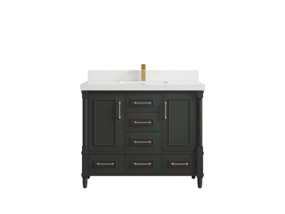 Aberdeen 42 in. W x 22 in. D Single Sink Bathroom Vanity - Willow Bath and Vanity