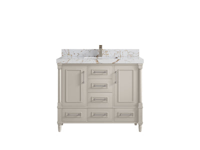 Aberdeen 42 in. W x 22 in. D Single Sink Bathroom Vanity - Willow Bath and Vanity