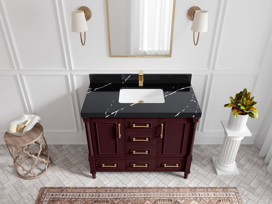 Aberdeen 42 in. W x 22 in. D Single Sink Bathroom Vanity - Willow Bath and Vanity