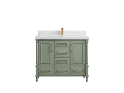 Aberdeen 42 in. W x 22 in. D Single Sink Bathroom Vanity - Willow Bath and Vanity