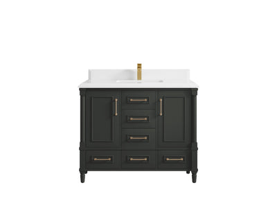 Aberdeen 42 in. W x 22 in. D Single Sink Bathroom Vanity - Willow Bath and Vanity