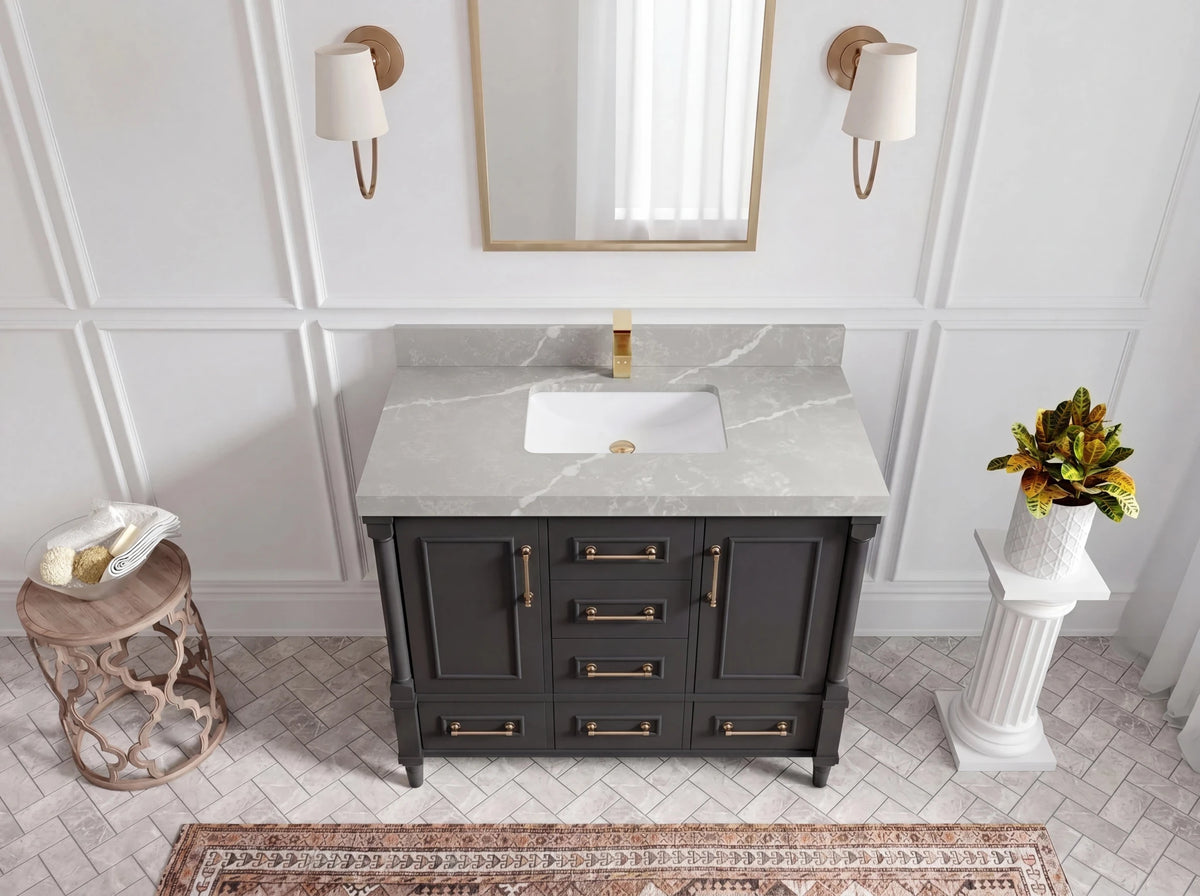 Aberdeen 42 in. W x 22 in. D Single Sink Bathroom Vanity - Willow Bath and Vanity