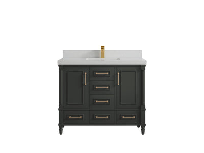 Aberdeen 42 in. W x 22 in. D Single Sink Bathroom Vanity - Willow Bath and Vanity