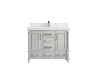 Aberdeen 42 in. W x 22 in. D Single Sink Bathroom Vanity - Willow Bath and Vanity